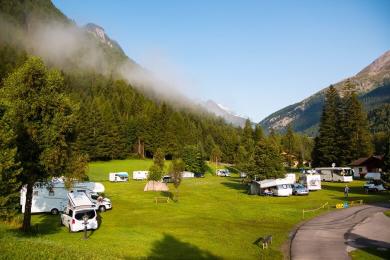Campingplatz im Nationalpark Hohe Tauern