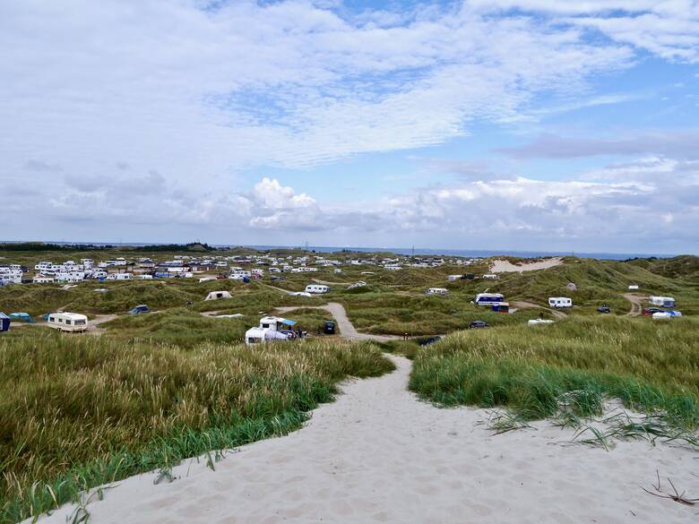 Campingplatz in Irland am Meer