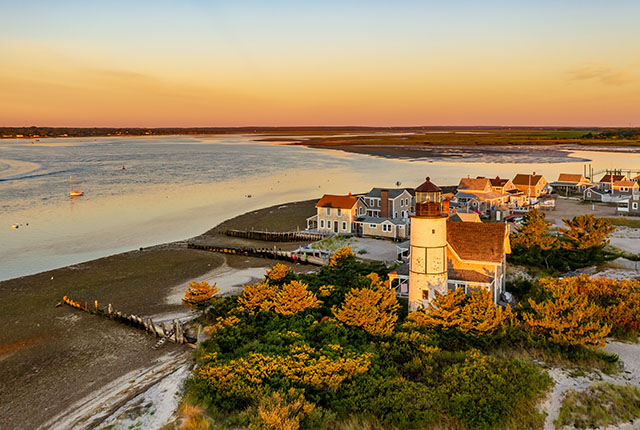 Massachusetts-Cape Cod-Barnstable-Sanndy Neck Light, near Boston