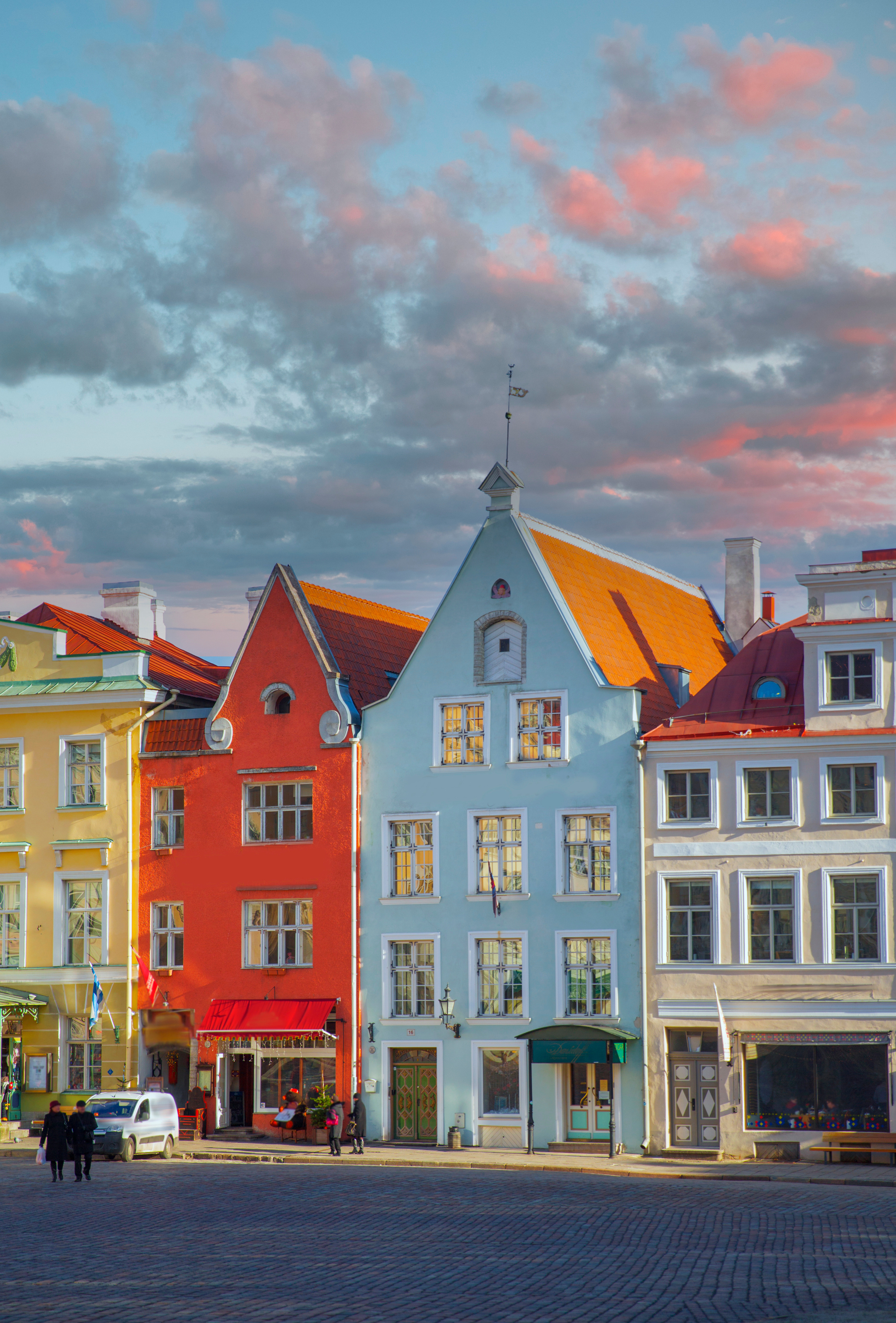 Bunte Häuser in Tallinn