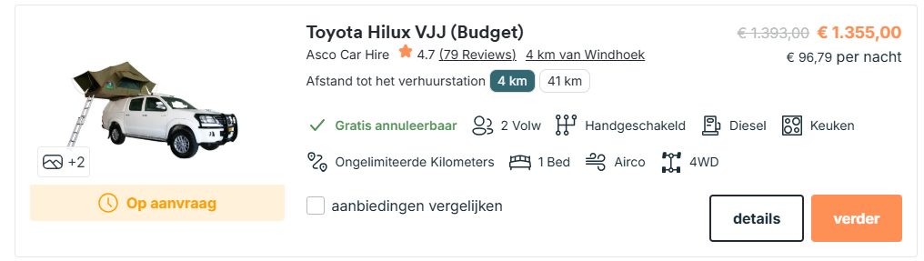  Sommige campers op CamperDays kunnen alleen op aanvraag geboekt worden.