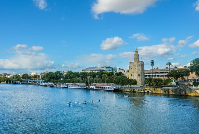 Panorámica del río Guadalquivir