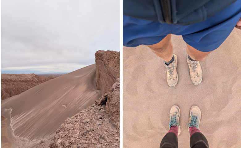 Wandern in den Sanddünen der Atacama-Wüste