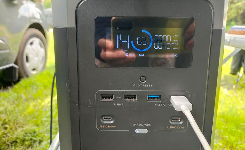Powerstation auf dem Campingplatz