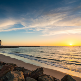 Praia em Adelaide