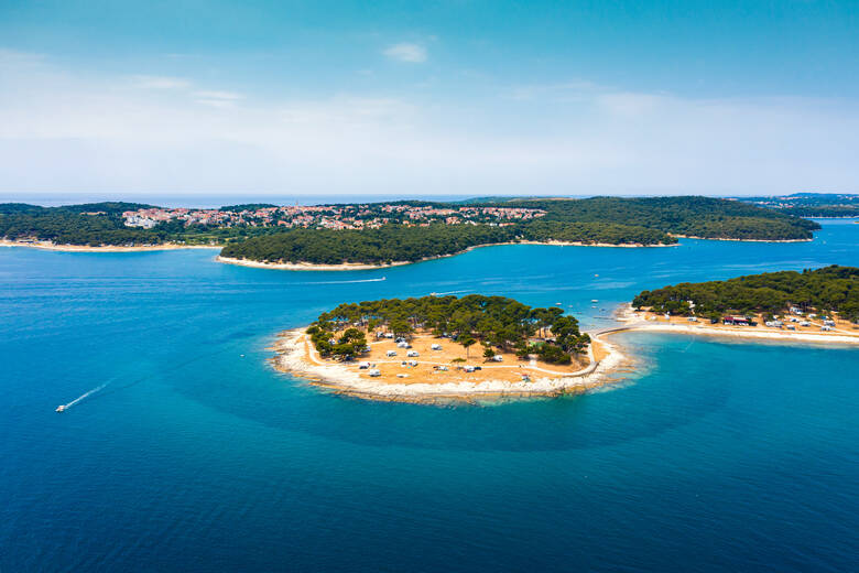 Camping auf einer Insel in Kroatien