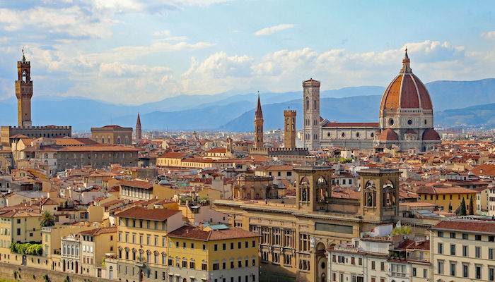 Vista de Florencia y el Duomo, Italia