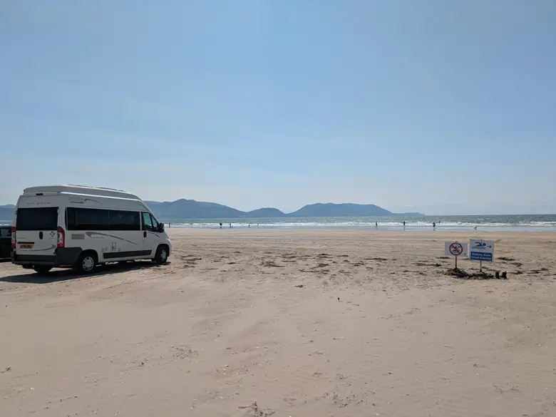 Campingplatz in Irland am Meer