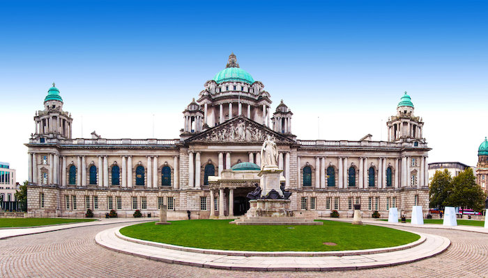 Ayuntamiento de Belfast y Donegall Square, Irlanda del Norte, Reino Unido 