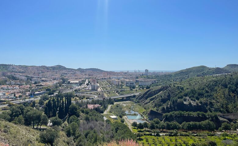 Blick auf die Stadt Málaga in Spanien