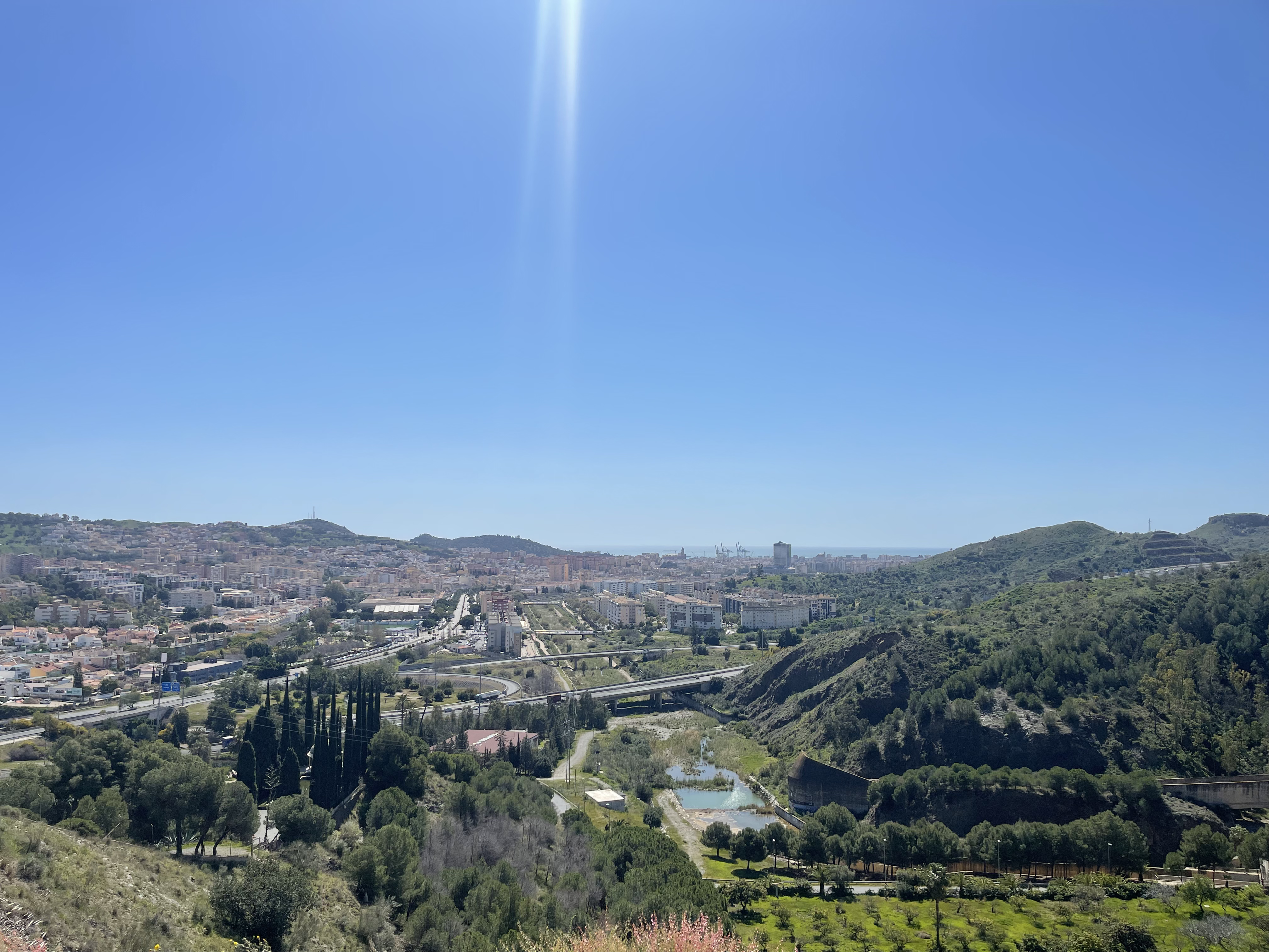 Blick auf die Stadt Málaga in Spanien