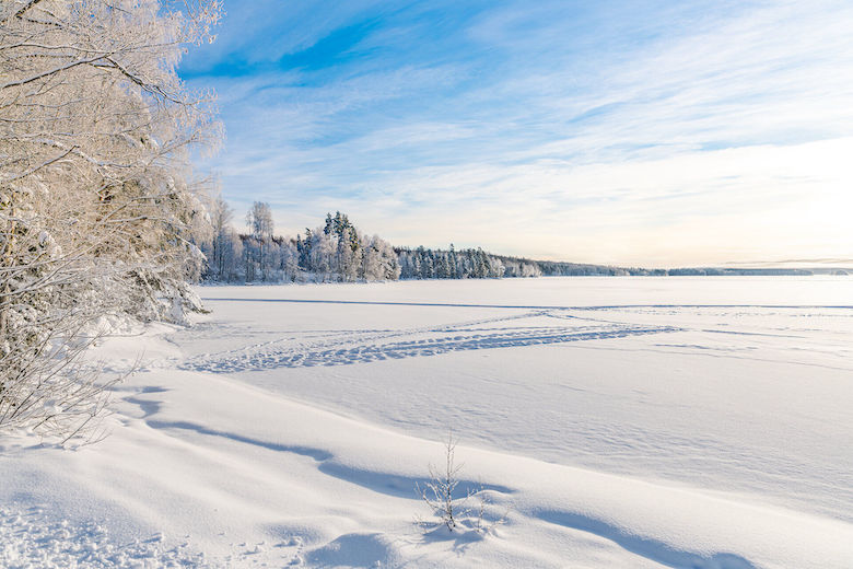 Im Winter verwandelt sich Schweden in ein Winter-Wonderland