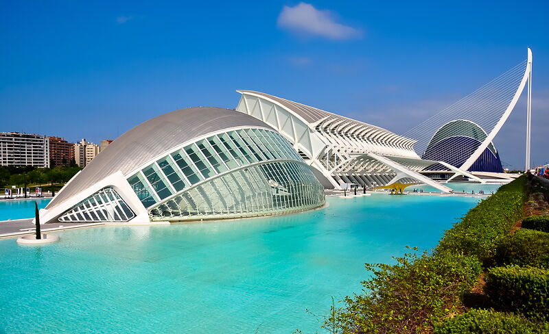City of Arts and Sciences by Santiago Calatrava, Valencia, Spain 