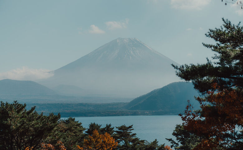 Blick auf den Mount Fuji in Kapan