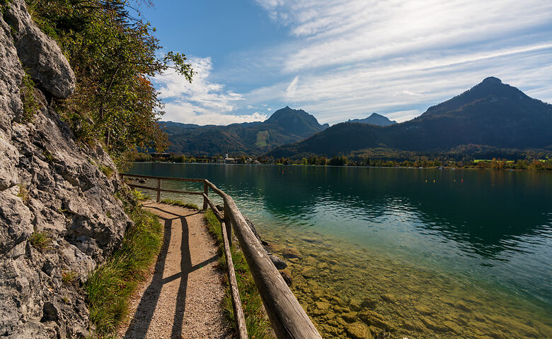 Seerundwanderung am Wolfgangsee in Österreich