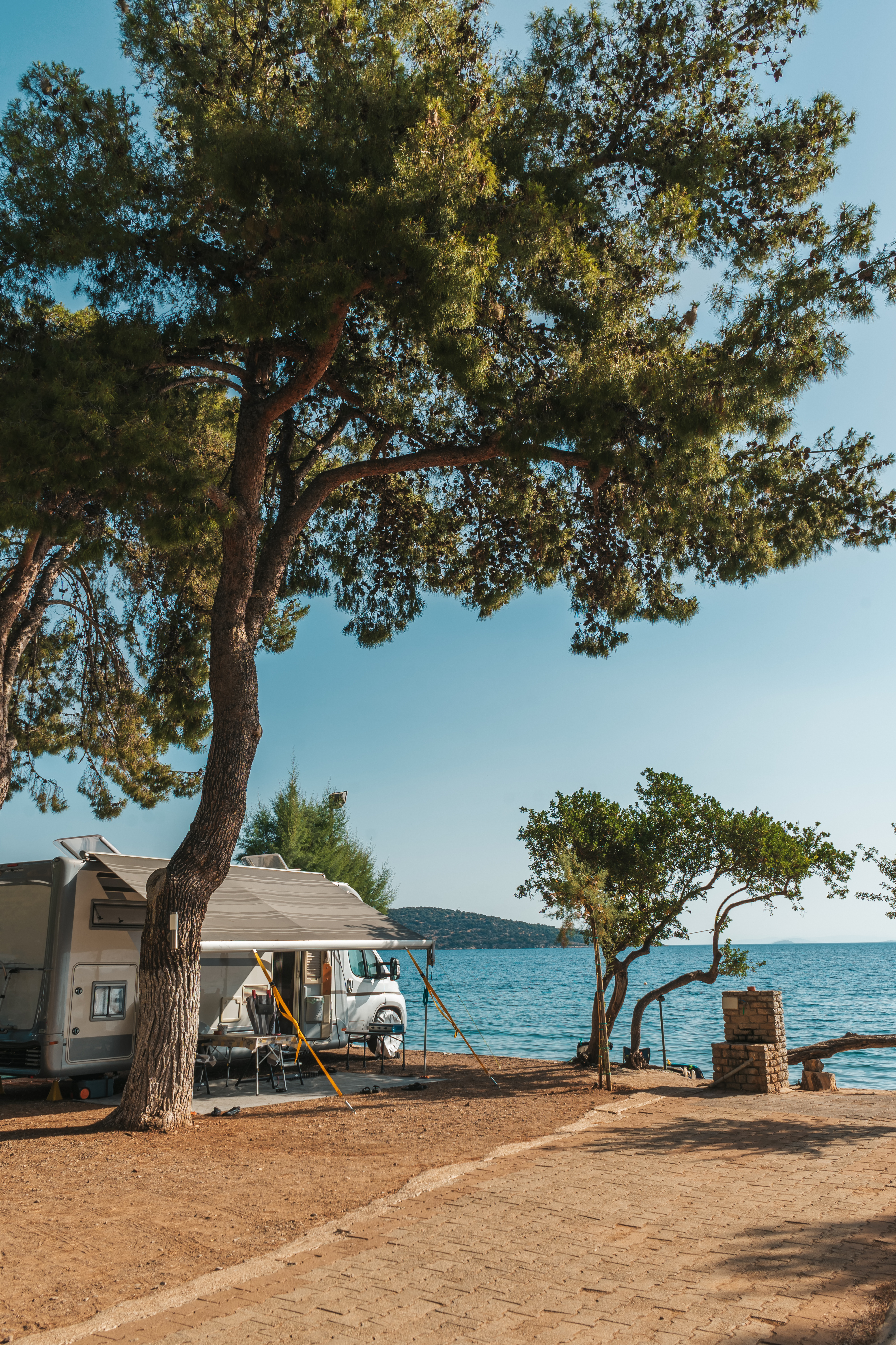 Camping in Griechenland am Meer