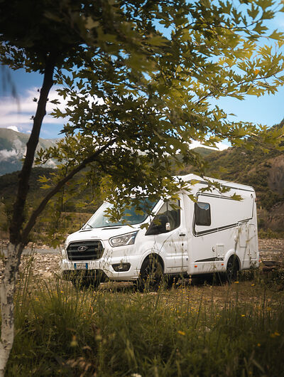 Camper in der Natur