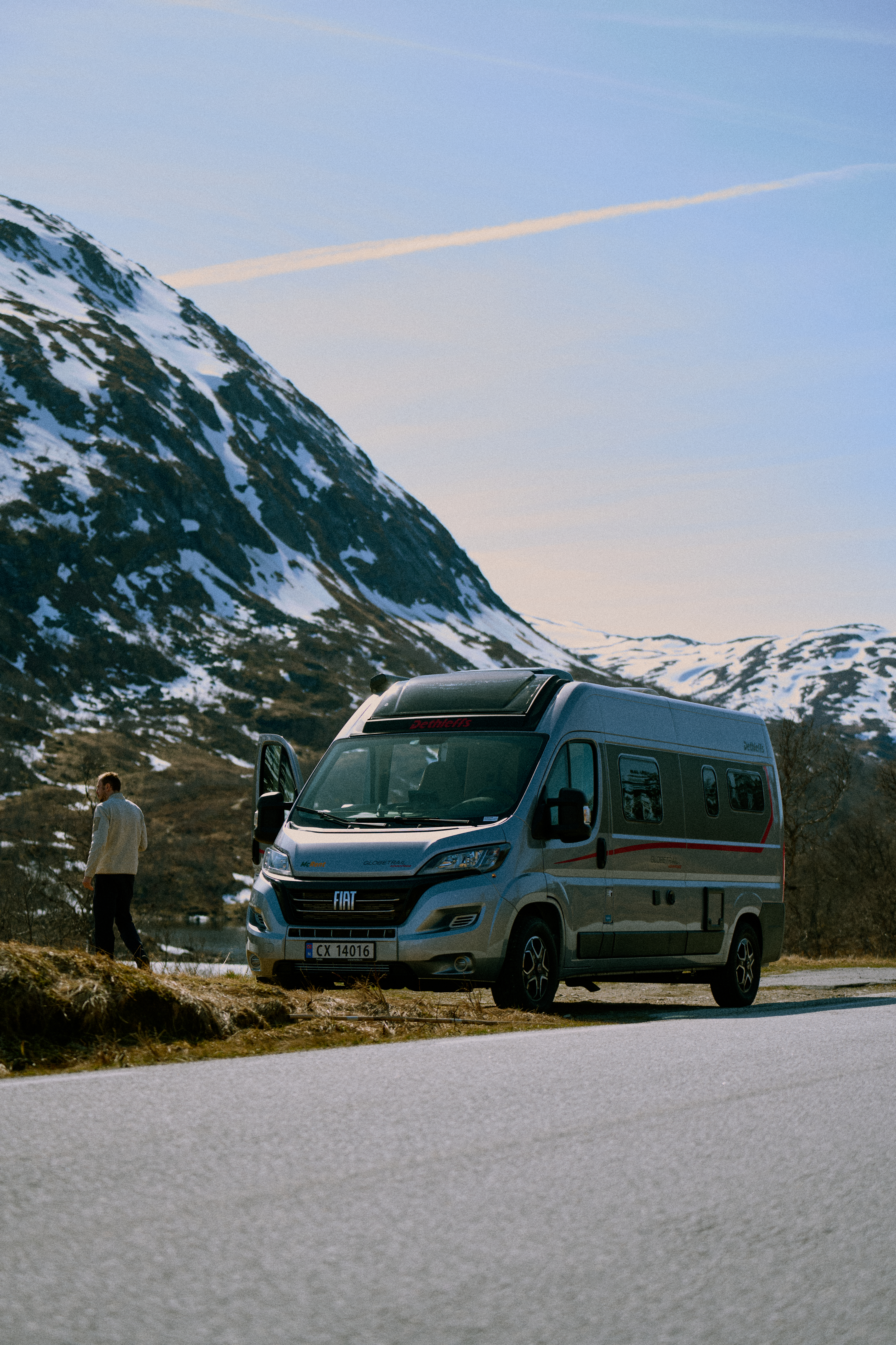 camping in the mountains 