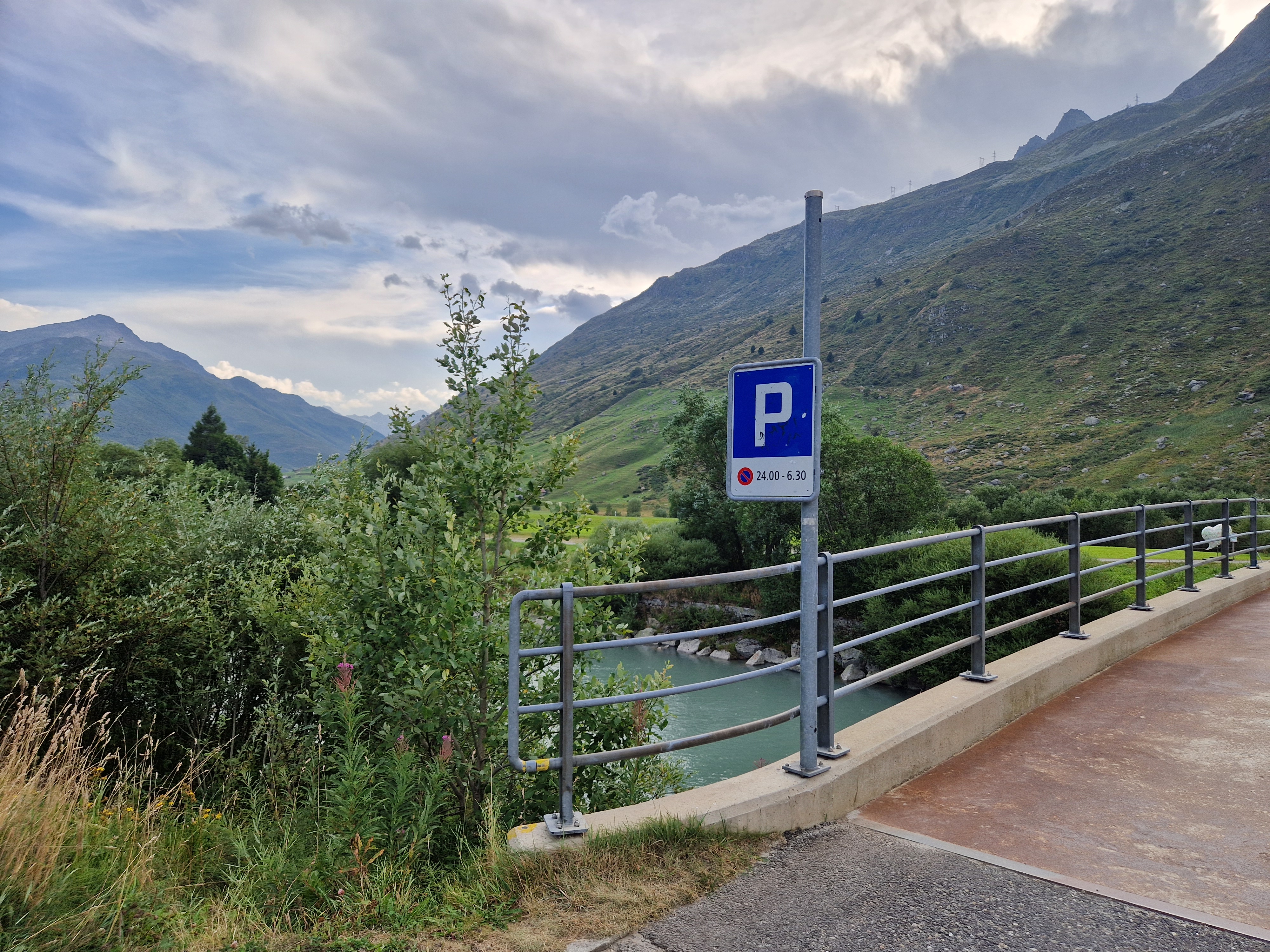 Parkplatz in der Schweiz
