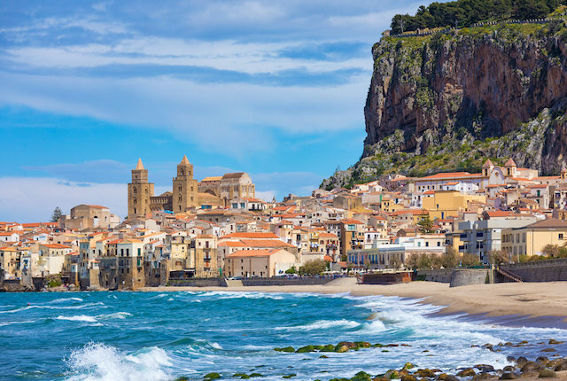 Viarregio town on the coastline of Tyrrhenian Sea