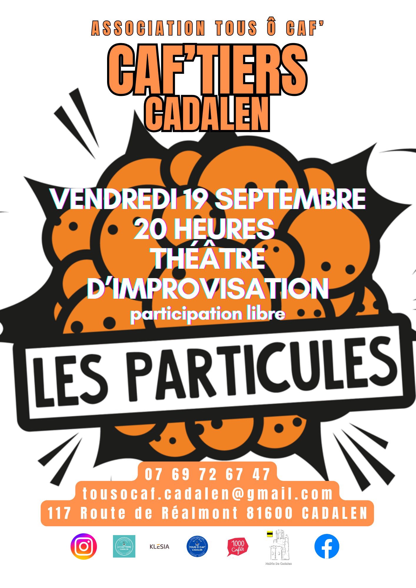 Affiche de Cabaret d’impro à Cadalen