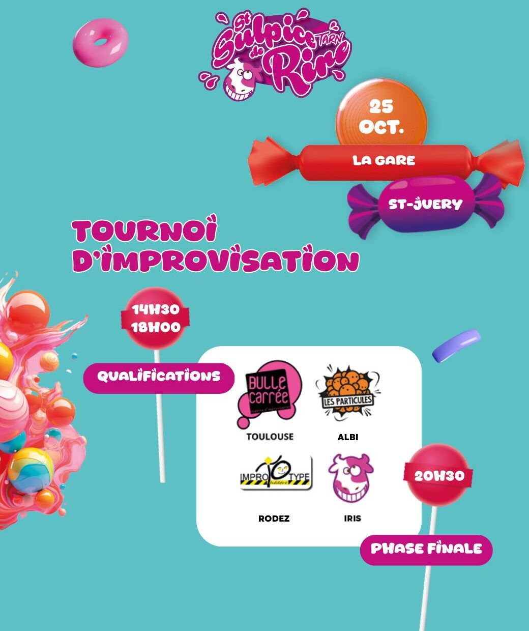 Affiche de Festival du Rire de St Sulpice - Tournoi d’improvisation