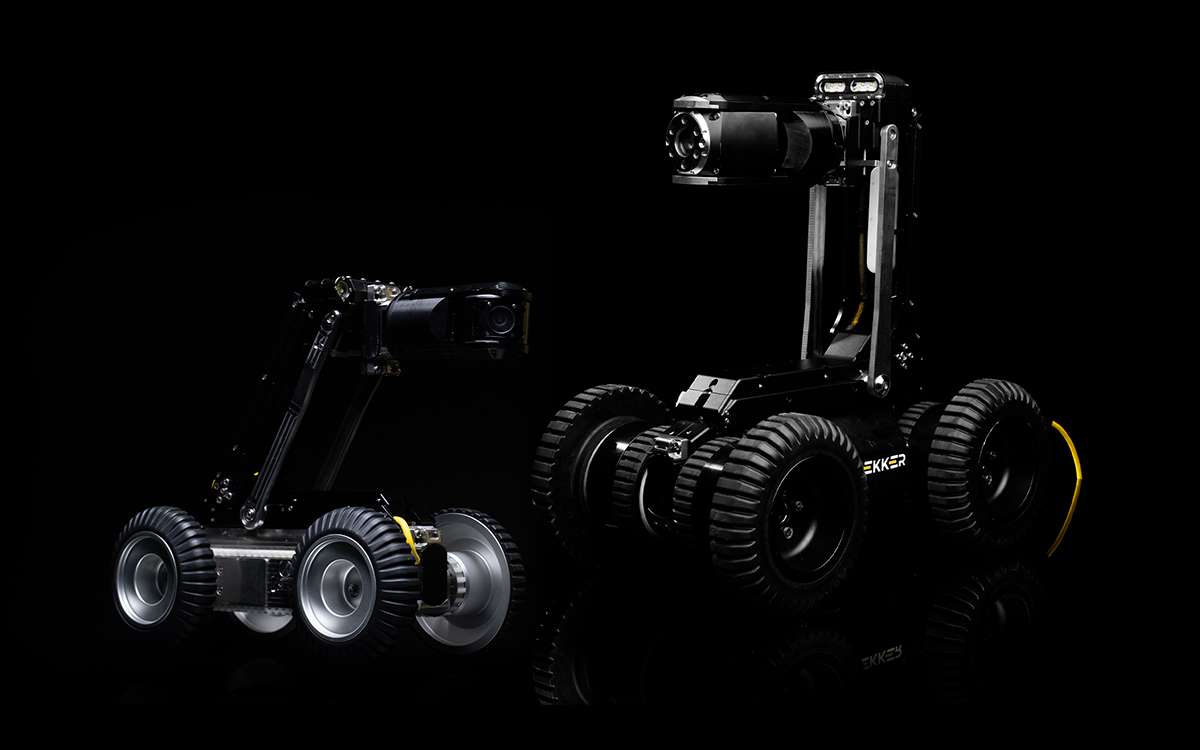 Pipe Trekker A-150 and A-200 pipe inspection crawlers