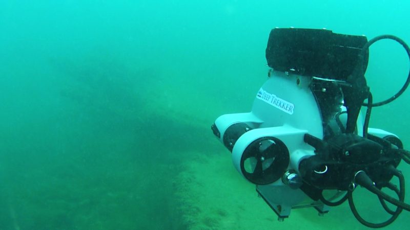 deep trekker underwater drone shipwreck hunting rov sonar