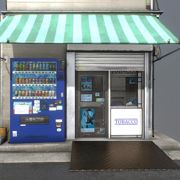 Small Japanese Tobacco Shop, Tokyo - 3D model by Gianluca Gatto