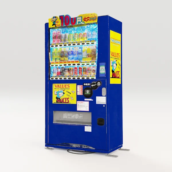 Japanese Vending Machine - 3D model by Gianluca Gatto