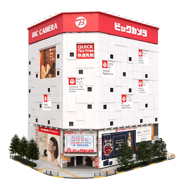 BIC Camera Store, Akihabara Tokyo - 3D model by Gianluca Gatto