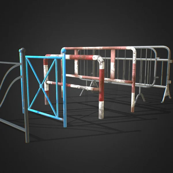 Traffic Blockers Pack - 3D model by Gianluca Gatto