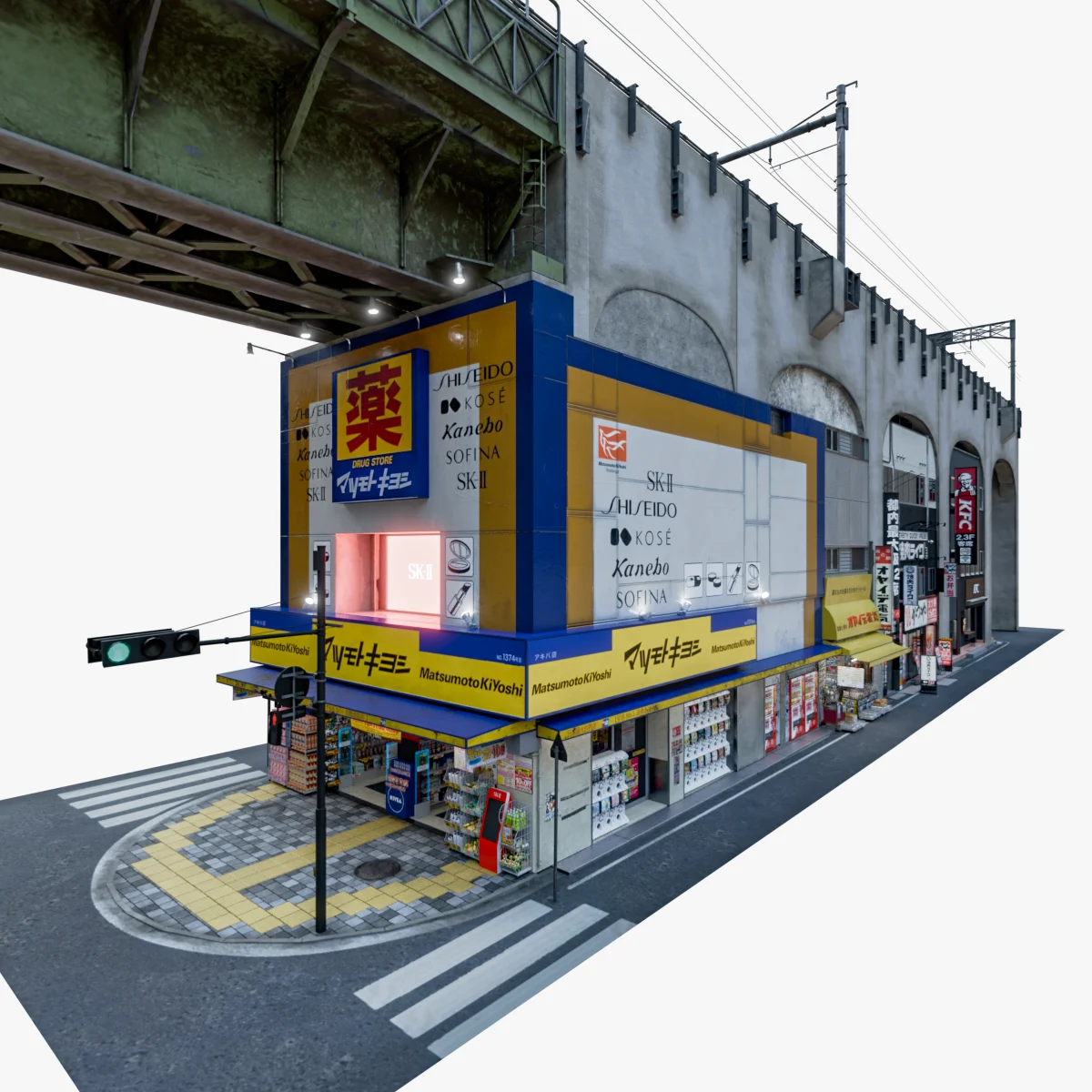 Akihabara Sotokanda Tokyo Japan Street - 3D artwork by Gianluca Gatto