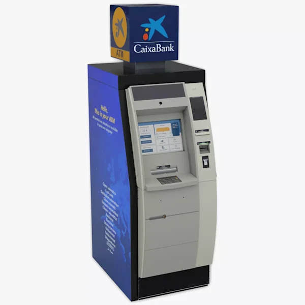 ATM Wincor Nixdorf Cineo Customized Worn - 3D model by Gianluca Gatto