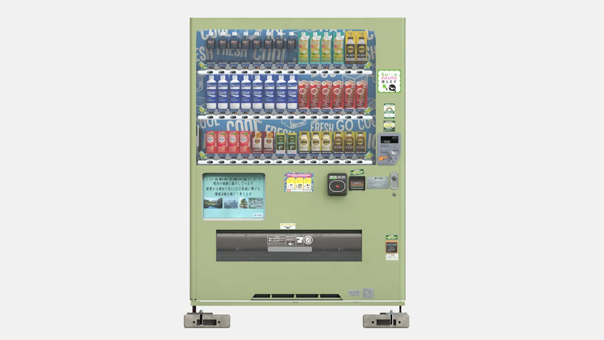 Light Green Japanese Vending Machine ItoEn - 3D Model by Gianluca Gatto