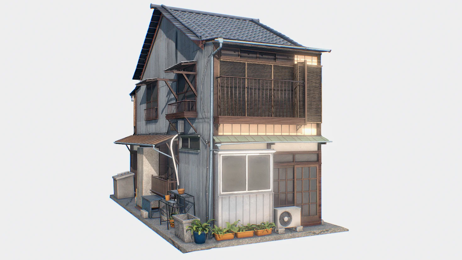 Tokyo Rustic House - 3D artwork by Gianluca Gatto