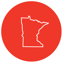 outline of state of Minnesota