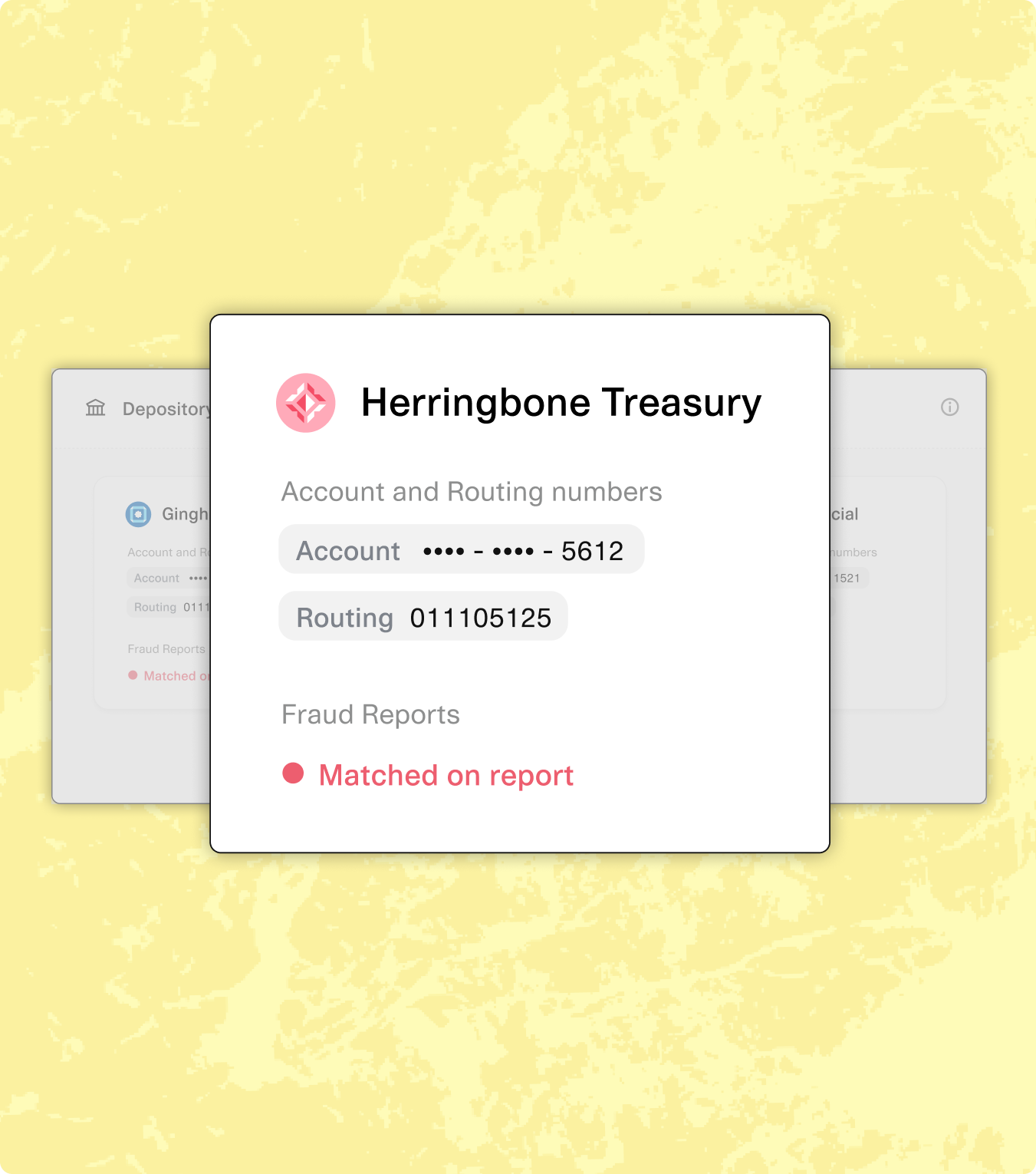 account & routing number information