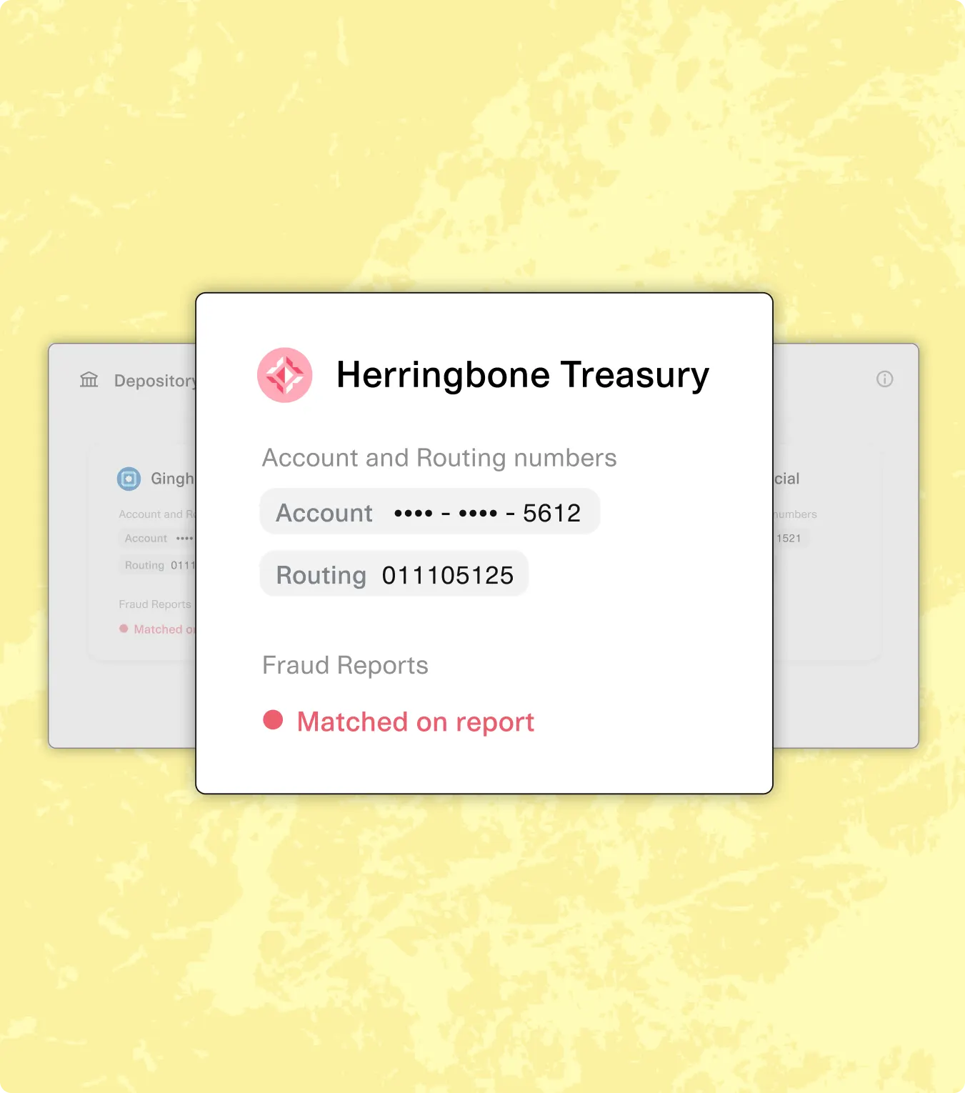 account & routing number information