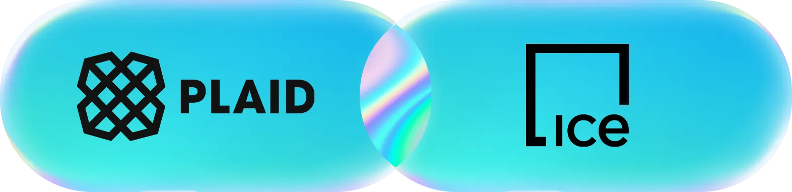 Plaid logo and Encompass logo in concentric overlapping circles like a Venn diagram 