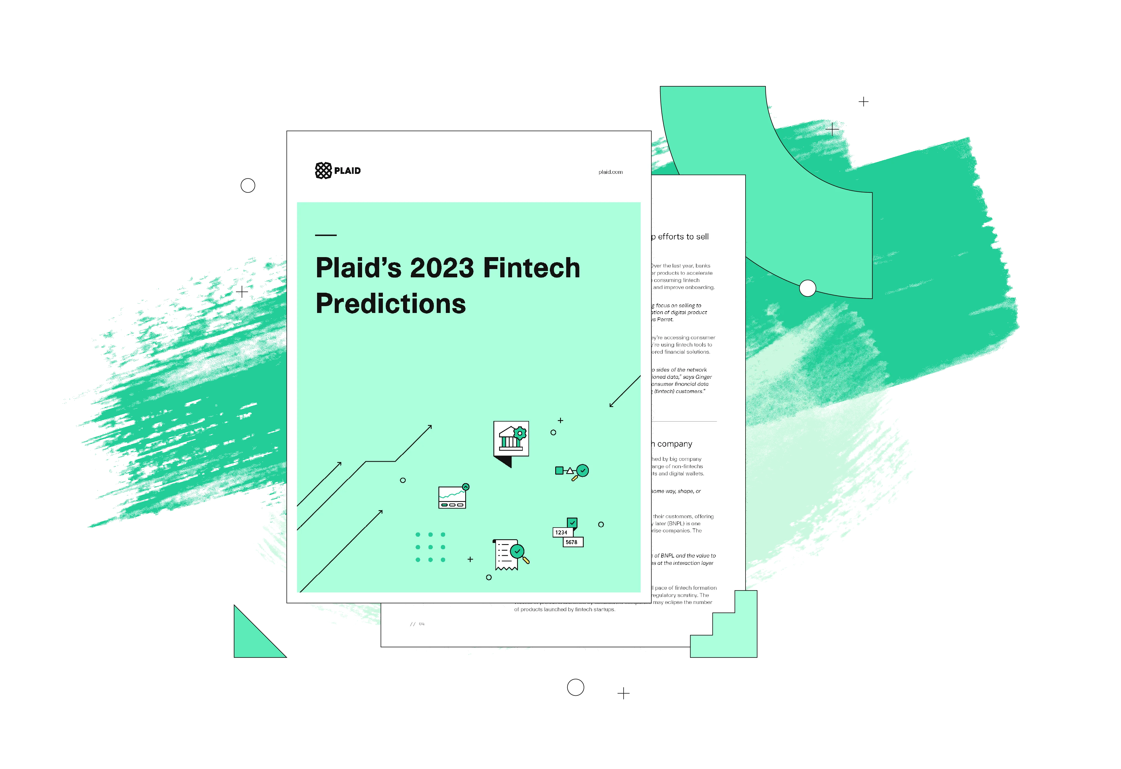 2023 Fintech predictions whitepaper hero image green