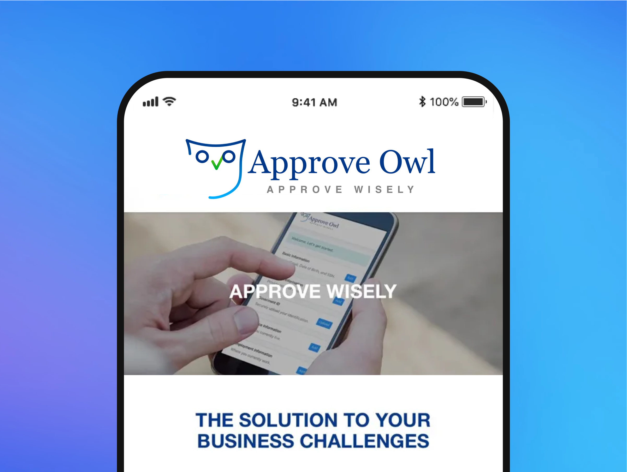 Approve Owl - powers informed loan decisions