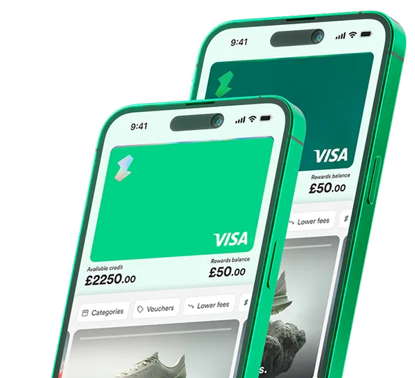 Affirm advertisement featuring a person holding a smartphone displaying an online shop with a product listing for a floor lamp priced at $350. Next to the phone, two payment options are shown: 'Pay in 4' with 1 of 4 payments completed, and 'Monthly installments' with 6 of 12 payments completed. The Affirm logo is visible at the bottom left of the image.