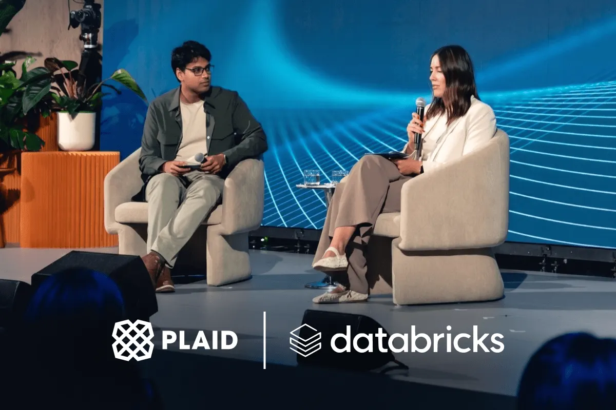 Suddu Seshadri of Plaid and Jennifer Miller of Databricks discuss AI governance for financial services at Plaid Effects, highlighting data ownership, model governance, and responsible AI at scale