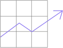 graph with upward arrow