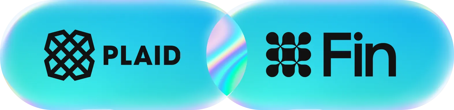 Plaid logo and Alkami logo locked in concentric overlapping circles like a Venn diagram