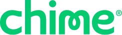 A green logo displaying the word "chime" in stylized lowercase letters.