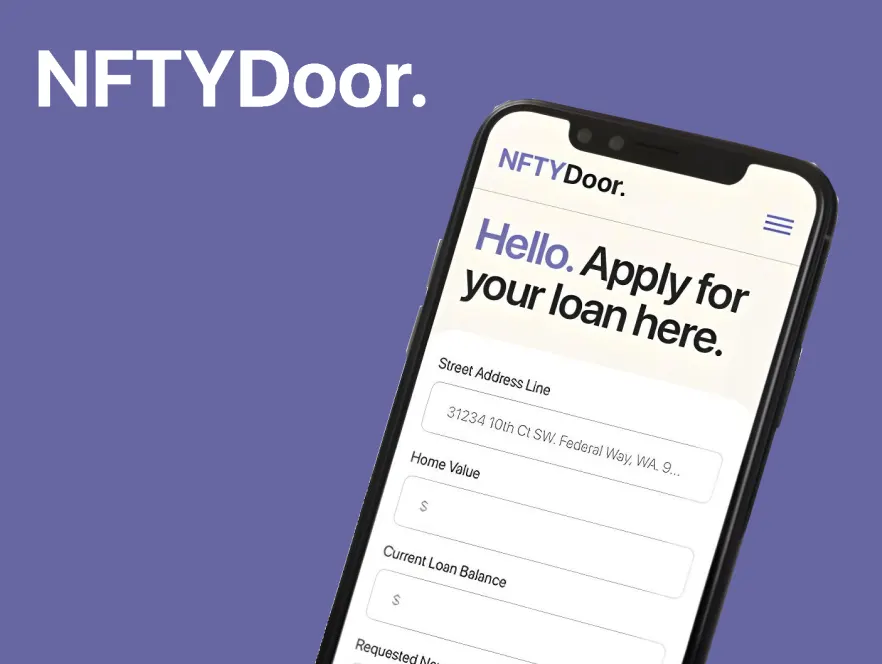 purple background, phone ui