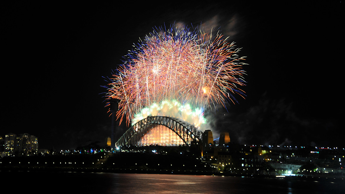 View of the Harbour Bridge from Pirrama Park: Wharf viewing.
