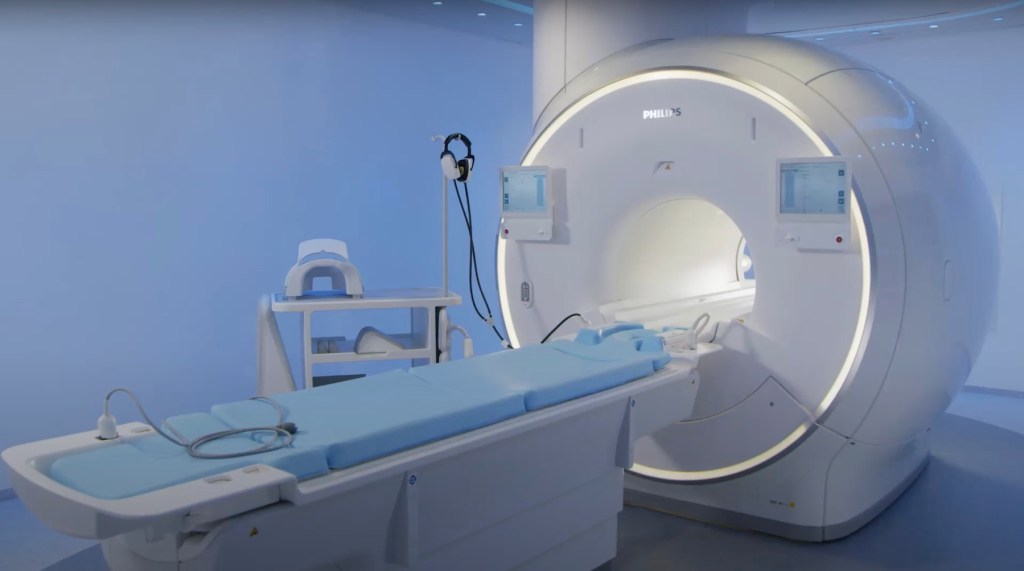 MRI scanner and replacement equipment.